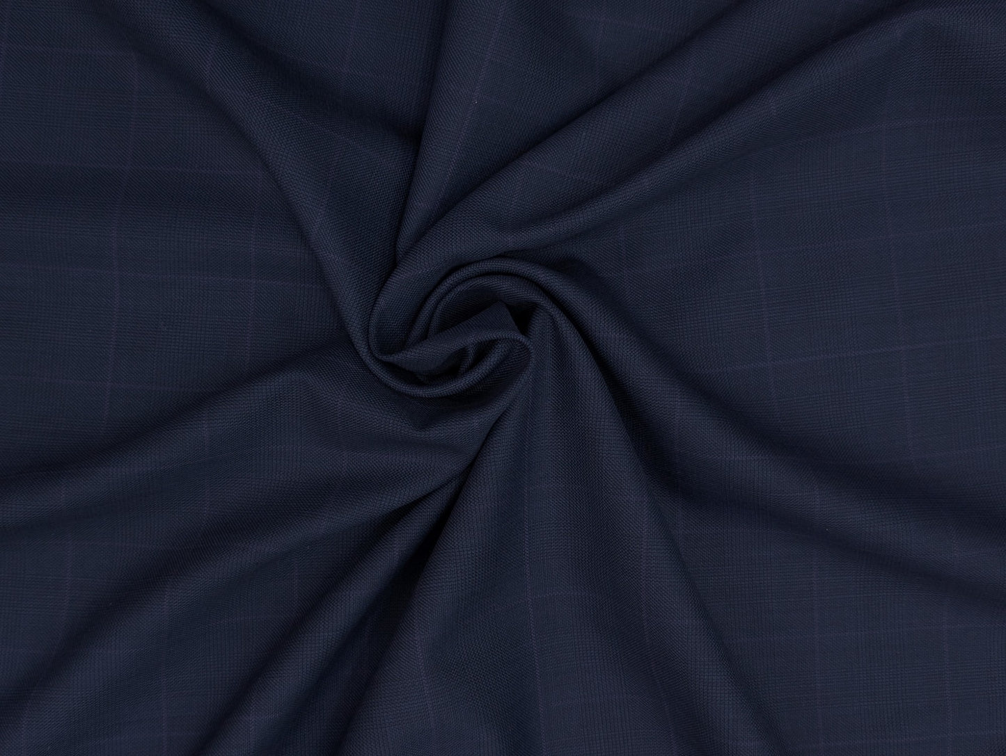 Raymond Royal Classico Super 120’s Merino Wool Blend Suiting Fabric – (Midnight Blue , Checks)