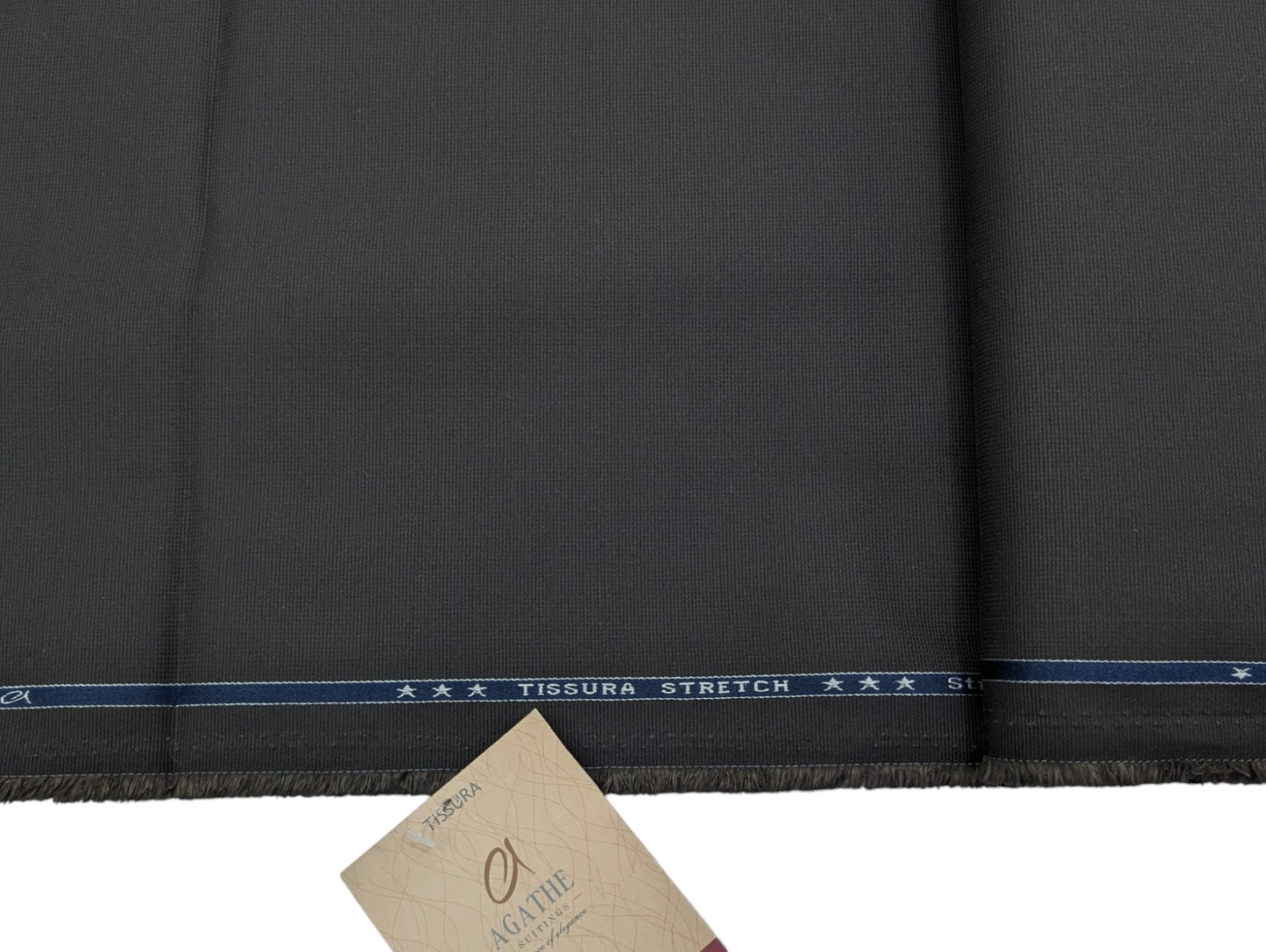 Arvind 100% Cotton Textured Suiting Fabric (Charcoal Gray)