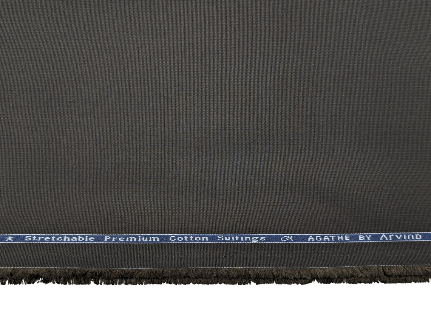 Arvind 100% Cotton Stretched Textured Suiting Fabric (Deep Olive Green)