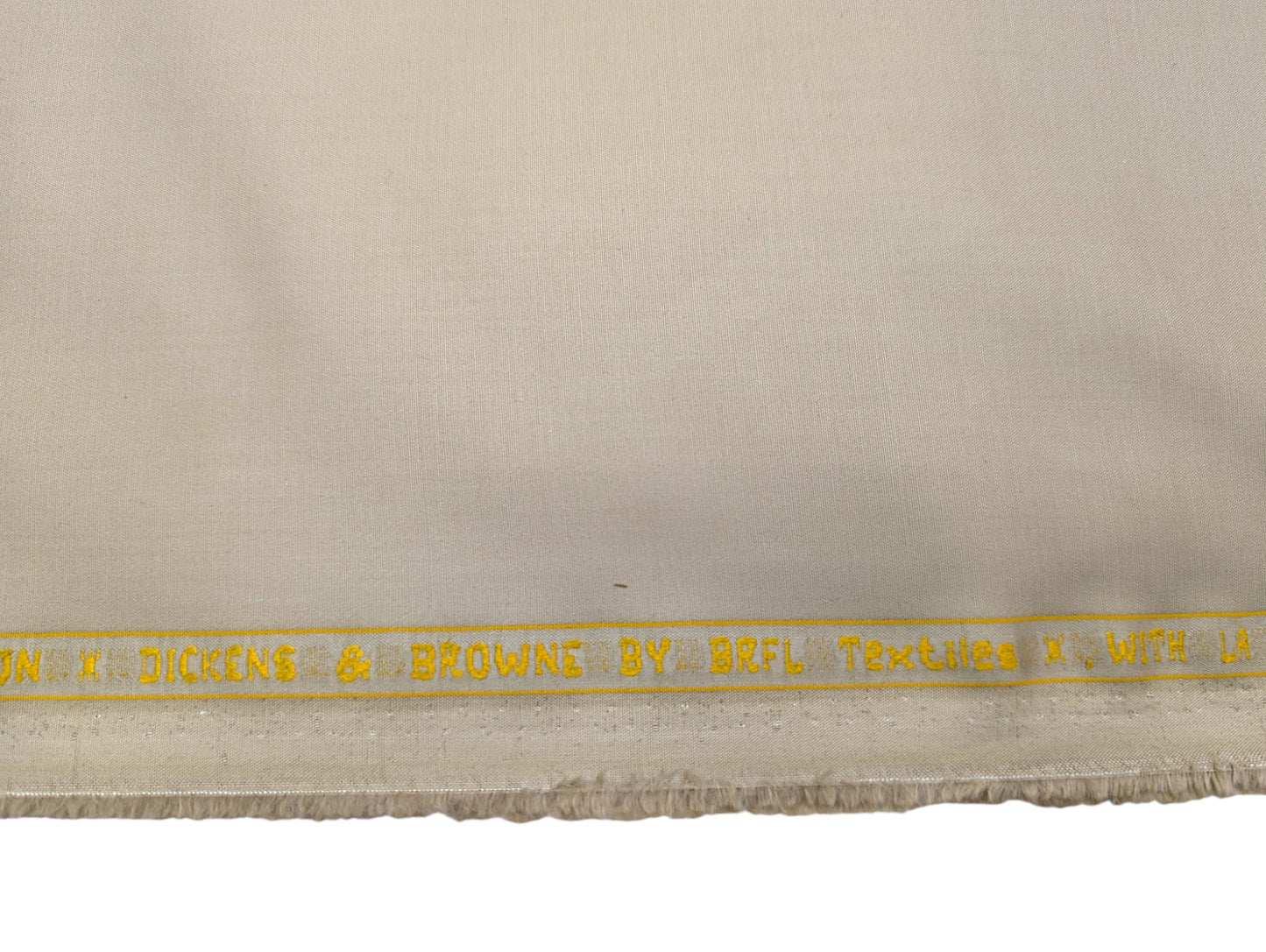 Dickens And Browne 100% Cotton Unstitched Suiting Fabric (Light Beige)