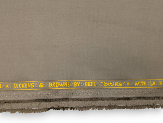 Dickens And Browne 100% Cotton Unstitched Suiting Fabric (Beige)