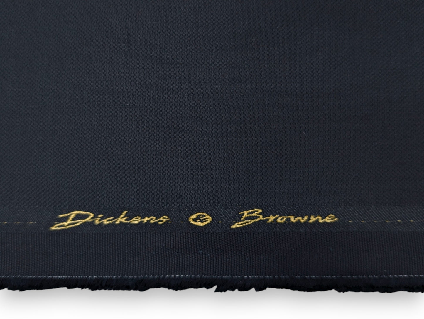Dickens And Browne 100% Cotton Stretched Textured Unstitched Suiting Fabric (Navy Blue)