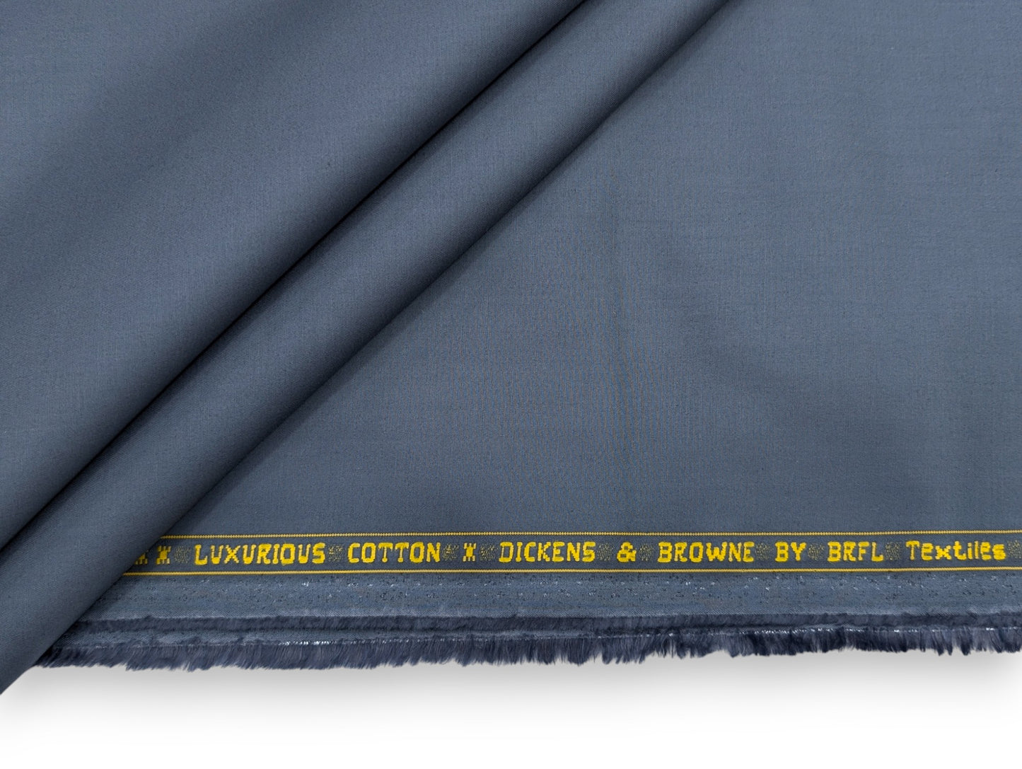 Dickens And Browne 100% Cotton Unstitched Suiting Fabric (Gray) (By Bombay Rayon)