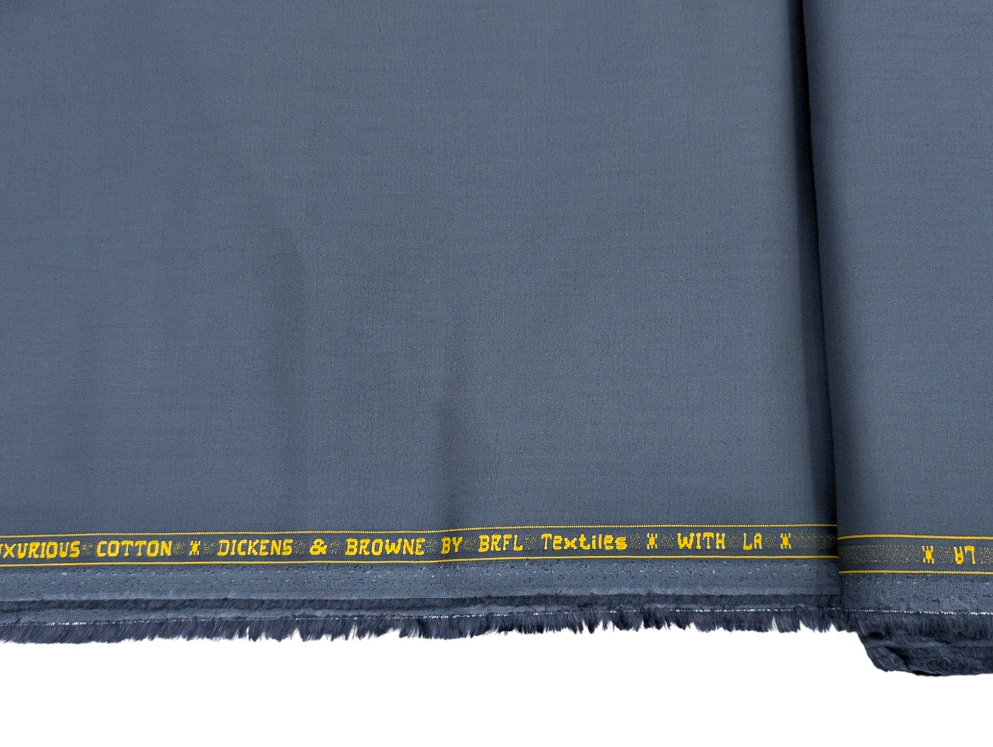 Dickens And Browne 100% Cotton Unstitched Suiting Fabric (Gray) (By Bombay Rayon)