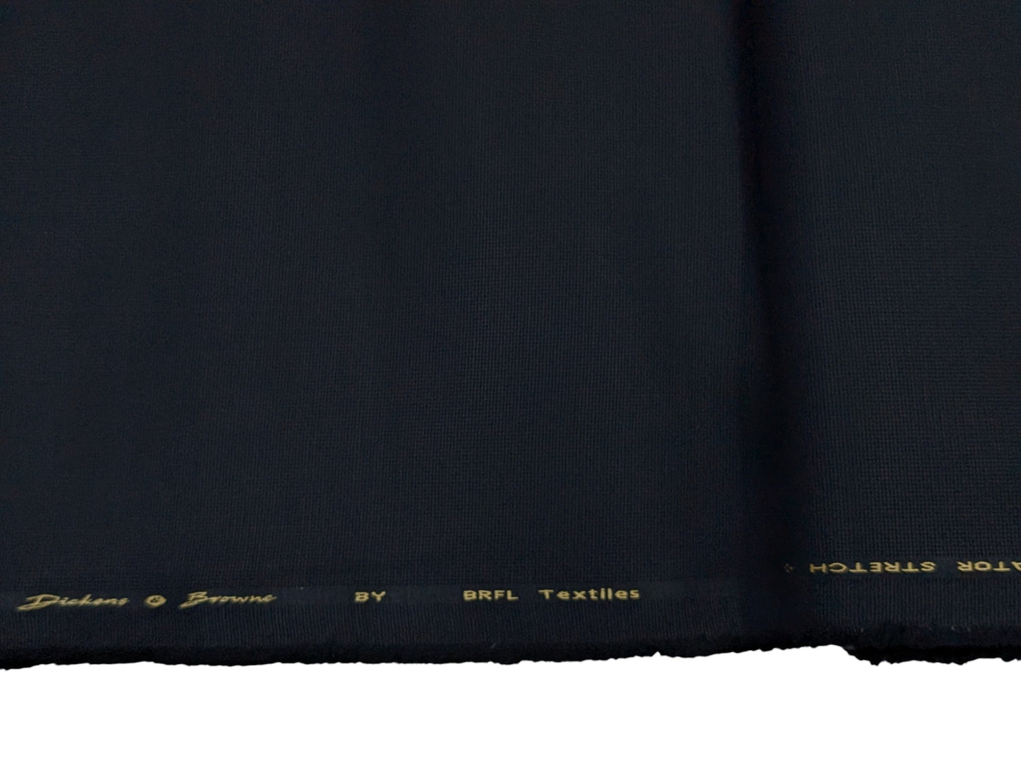 Dickens & Browne 100% Cotton Textured Suiting Fabric (Black) (By Bombay Rayon)