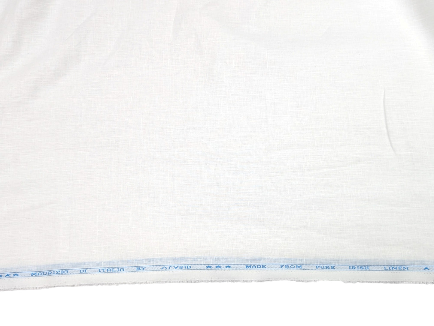 Arvind 100% Pure Linen Shirting Fabric (White)