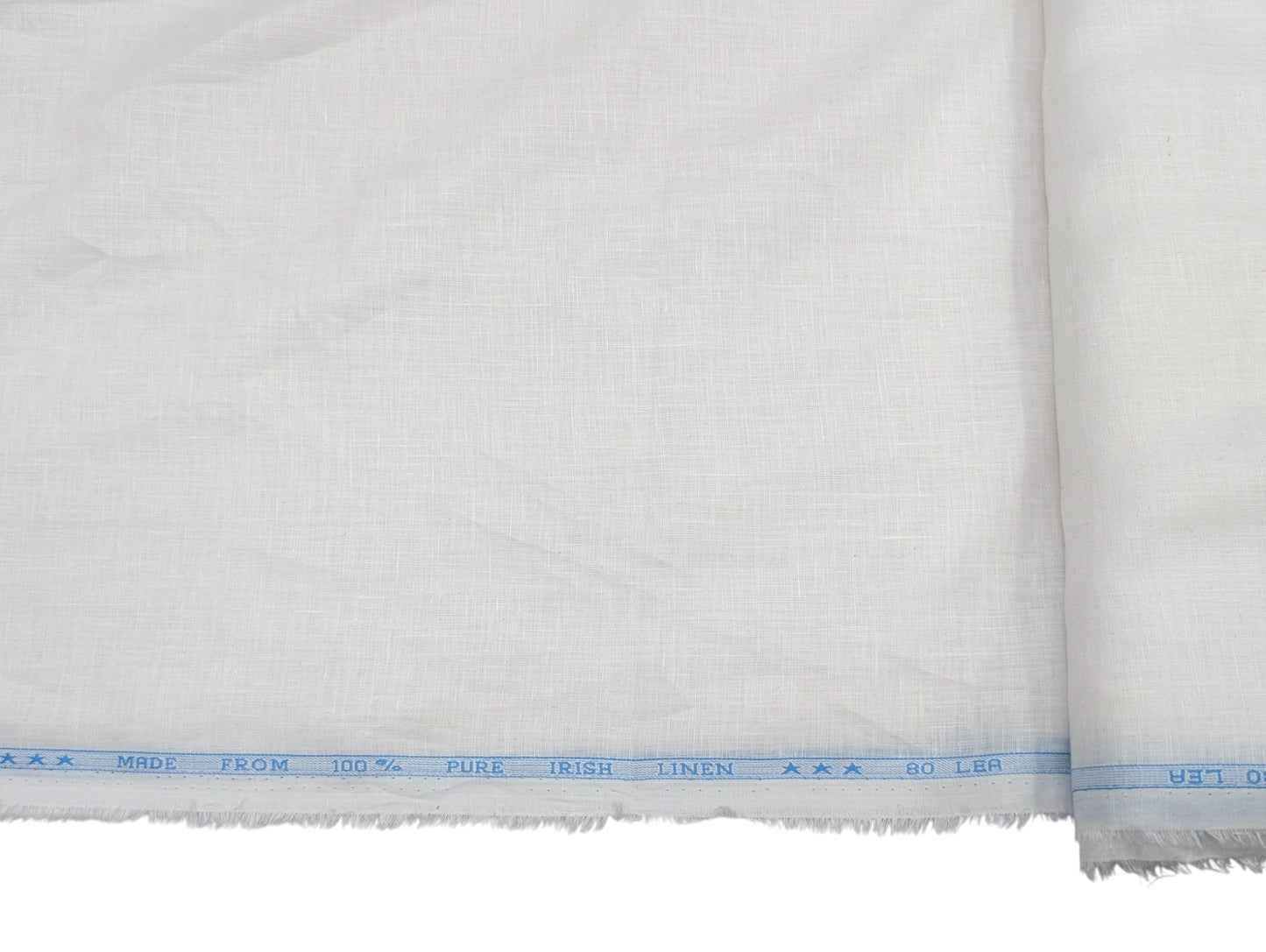 Arvind 80 LEA Pure Irish Linen Shirting Fabric – Classic White