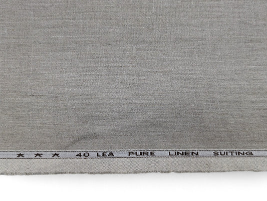Pure Linen Suiting Fabric - 40 Lea (Beige)