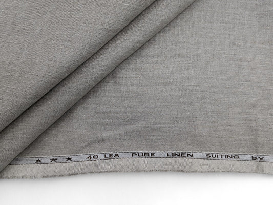 Pure Linen Suiting Fabric - 40 Lea (Beige)
