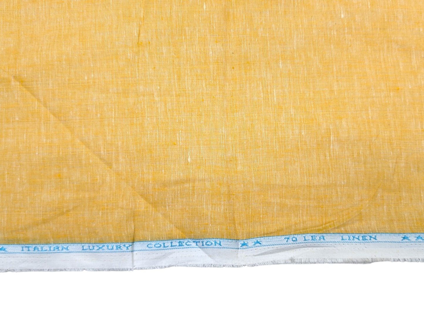 Italian Luxury collection 100% Pure Linen Fabric (Sunshine Yellow)