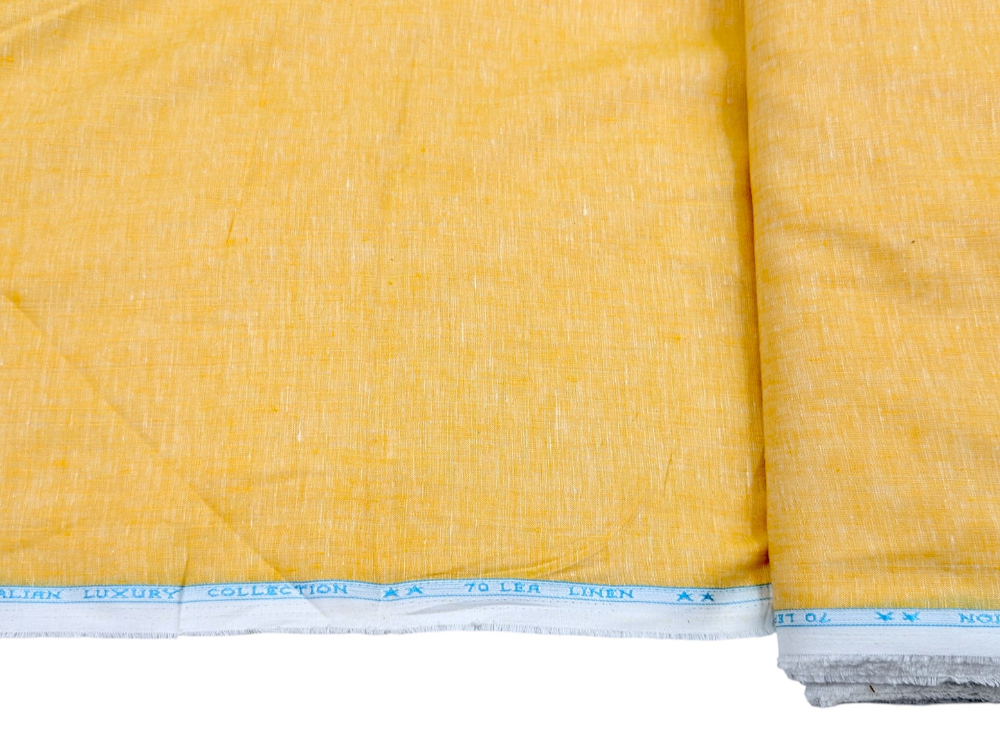 Italian Luxury collection 100% Pure Linen Fabric (Sunshine Yellow)