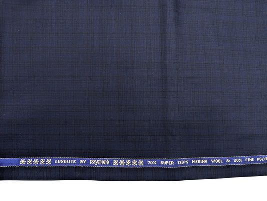 Raymond Luxolite 70% Wool Super 120's Premium Unstitched Suiting Fabric