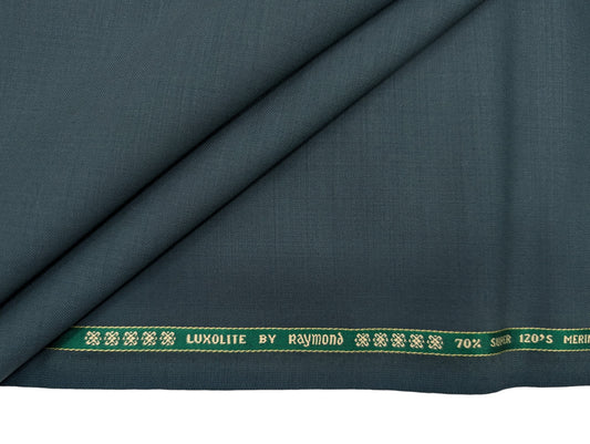 Raymond Luxolite 70% Wool Super 120's Premium Unstitched Suiting Fabric (Green)