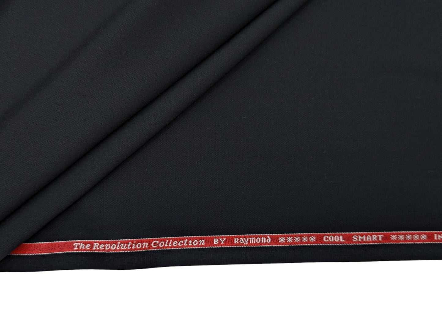 Raymond The Revolution Collection Super 70's Wool blend Suiting Fabric (Noir Black)