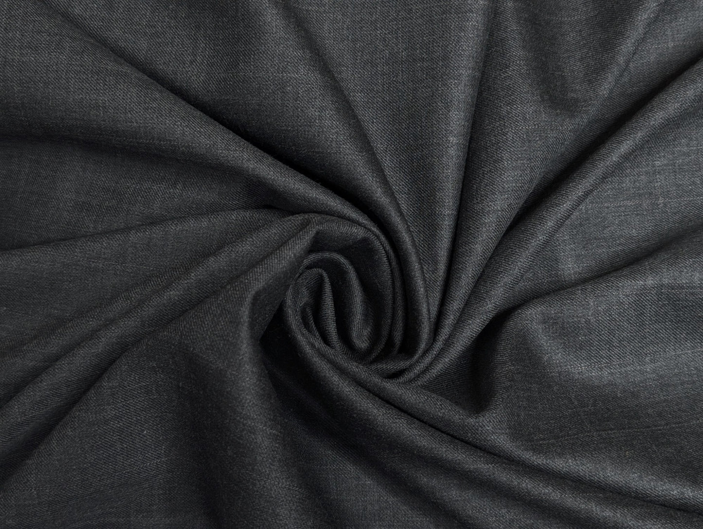 Raymond Markus Super 70's Merino Wool Blend Suiting Fabric (Charcoal Gray, Self Pattern)