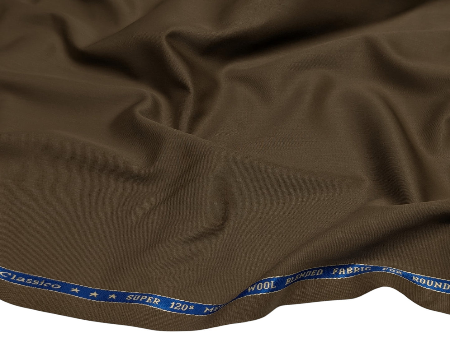 Raymond Royal Classico Super 120's Wool blend Suiting Fabric (Camel Brown)