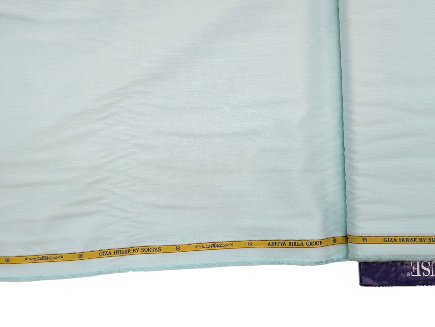 Giza House by Soktas 2 ply 120s Premium Giza Cotton Shirting Fabric (Pastel Green, Plain Weave)