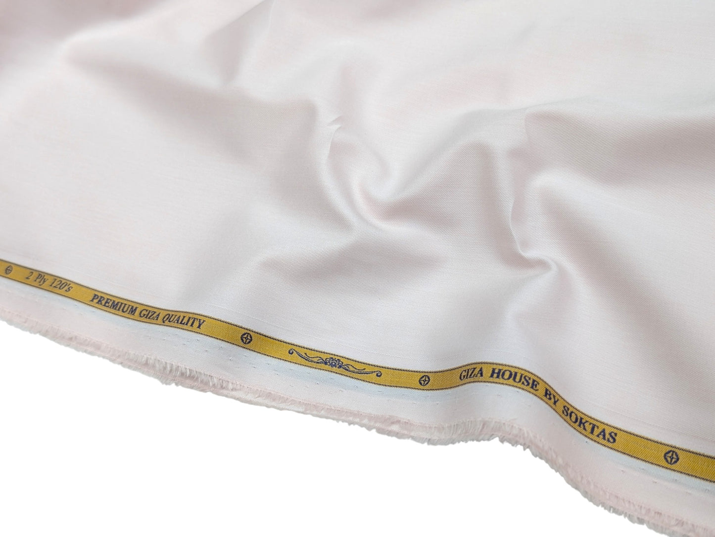 Giza House by Soktas 2 ply 120s Premium Giza Cotton Shirting Fabric (Soft Pink, Plain Weave)