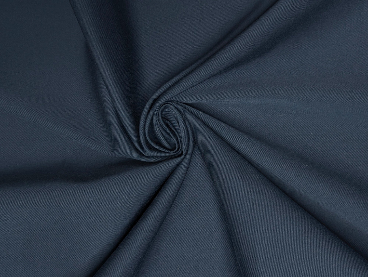 Vercelli Italy 100% Supima Cotton Lycra Suiting Fabric (Midnight Blue, Plain Weave)