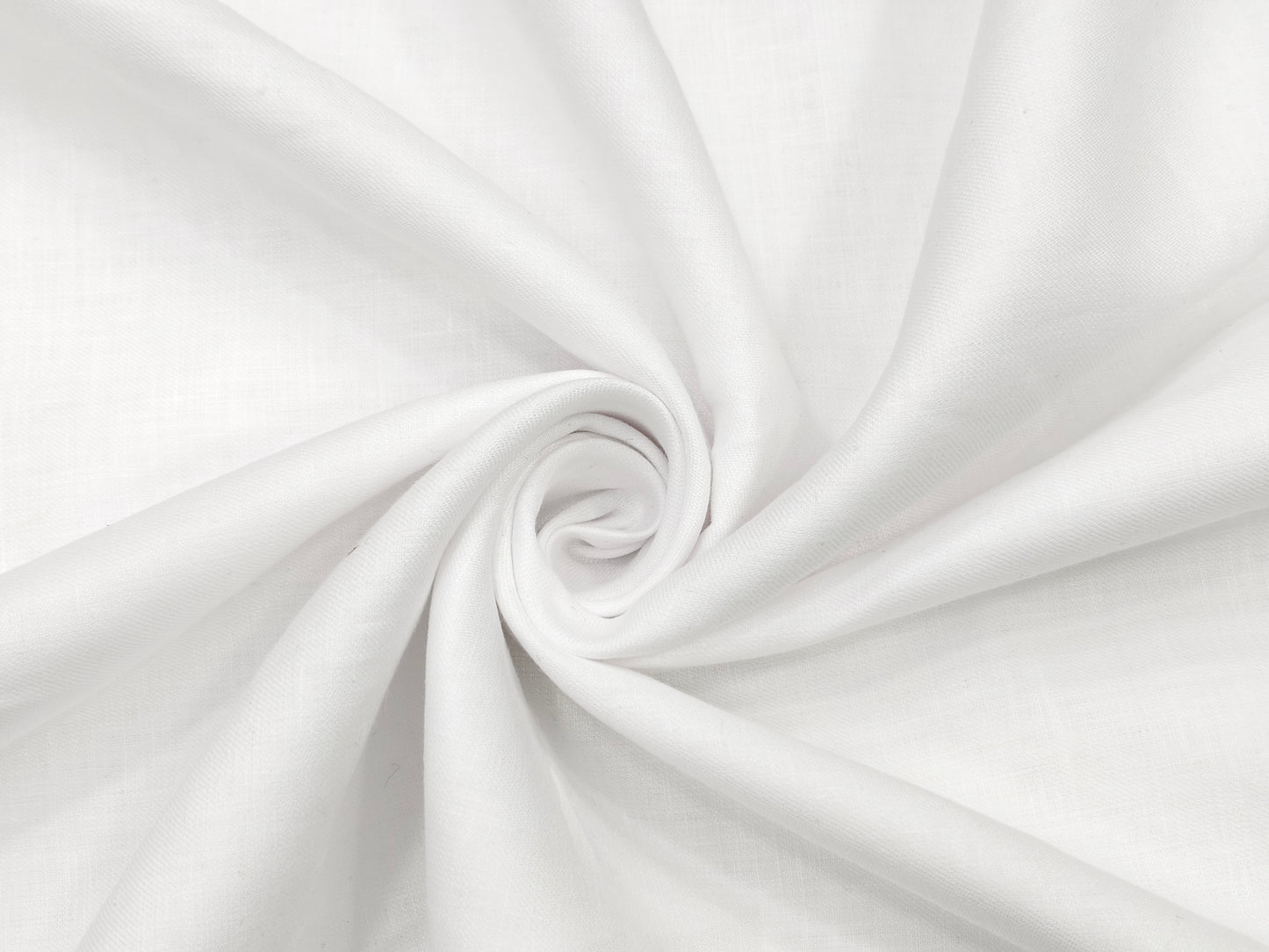 100% Pure European Linen 40 LEA Suiting Fabric (White, Plain Weave)