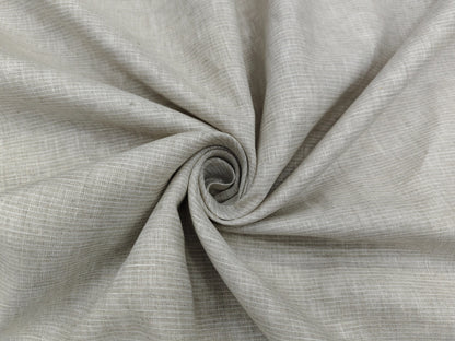 100% Pure European Linen 60 LEA Shirting Fabric (Beige, Striped)