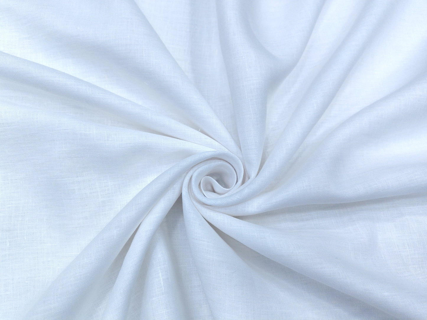 100% Pure European Linen 60 Lea Shirting Fabric (White, Plain )