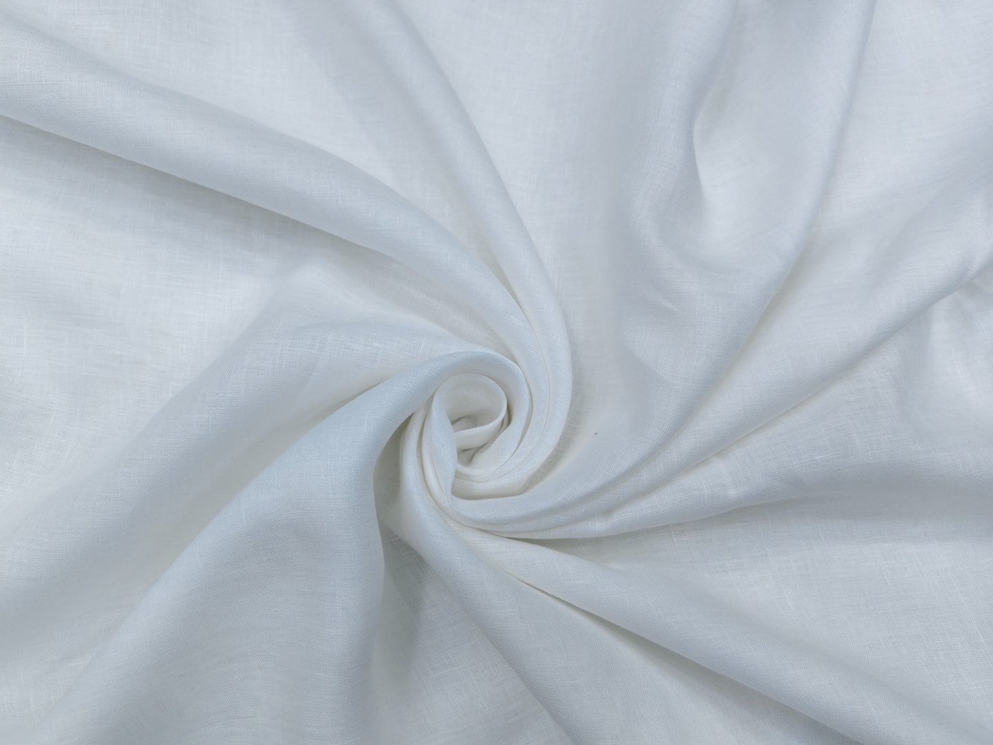 100% Pure European Linen 70 Lea Shirting Fabric (White, Plain )