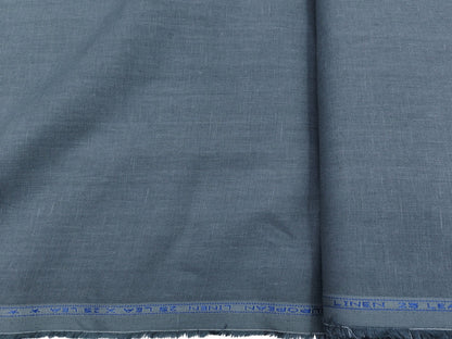 100% Pure European Linen 25 LEA Suiting Fabric (Pastel Grey, Plain )