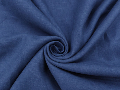 100% Pure European Linen 25 LEA Suiting Fabric (Pastel Blue, Plain )