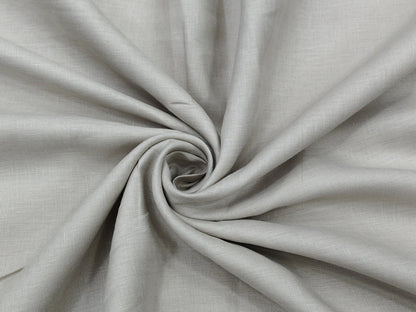 100% European Linen 60 LEA Shirting Fabric (Classic Beige, Plain )