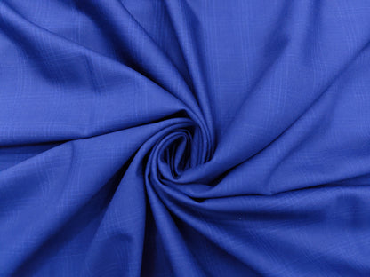 Raymond Luxolite 70% Wool Super 120's Premium Suiting Fabric (Royal Blue, Checks)