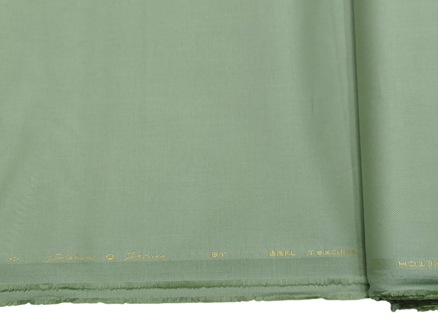 Dickens & Browne 100% Cotton Stretch Suiting Fabric (Pista Green, Textured)