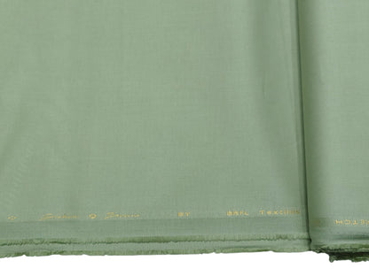 Dickens & Browne 100% Cotton Stretch Suiting Fabric (Pista Green, Textured)