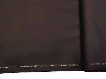 Dickens & Browne 100% Cotton Stretch Suiting Fabric (Maroon, Textured)