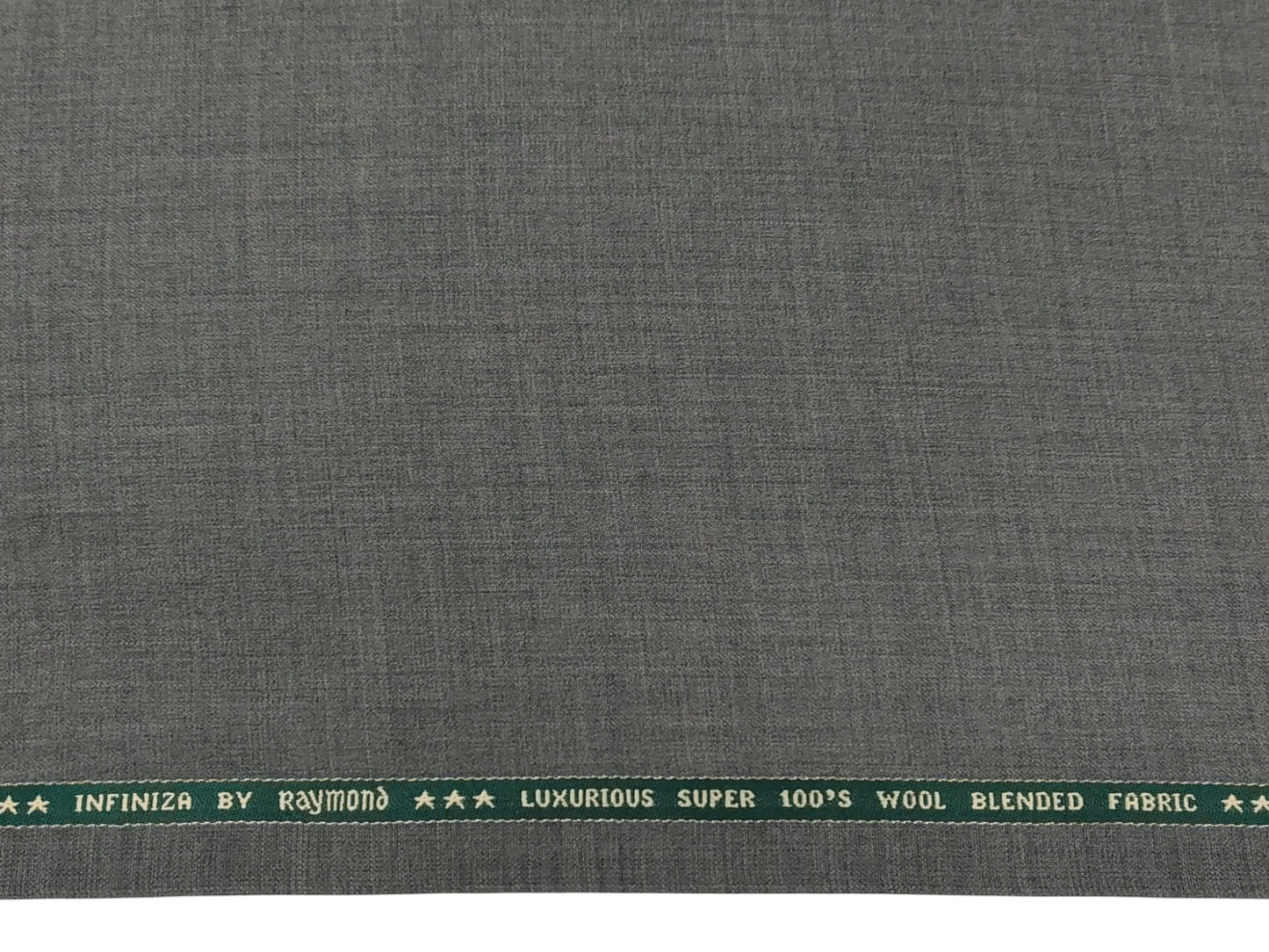 Raymond Infiniza 50% Wool Super 100's Suiting Fabric (Pista Green, Plain Weave)