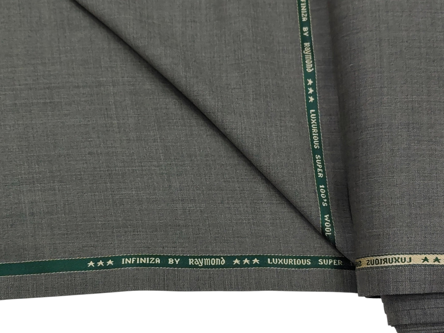 Raymond Infiniza 50% Wool Super 100's Suiting Fabric (Pista Green, Plain Weave)