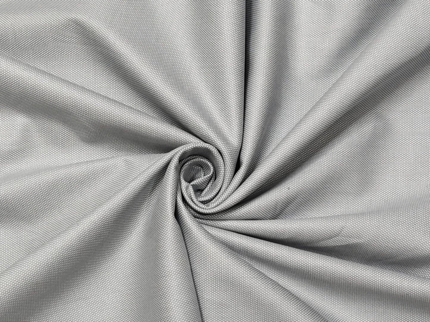 Dickens & Browne 100% Cotton Stretch Suiting Fabric (Light Grey, Textured)