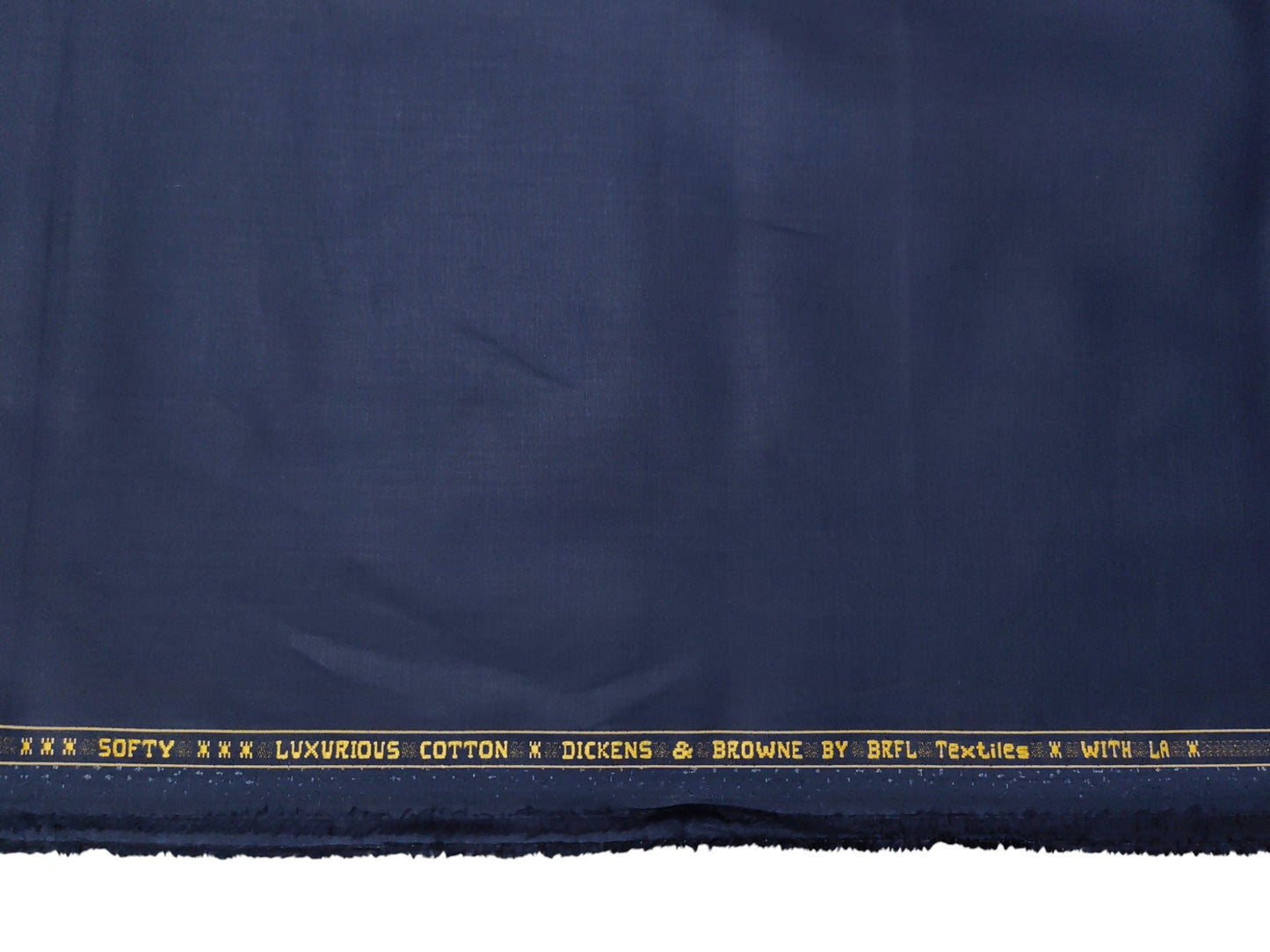 Dickens & Browne 100% Cotton Suiting Fabric (Blue, Plain Weave)