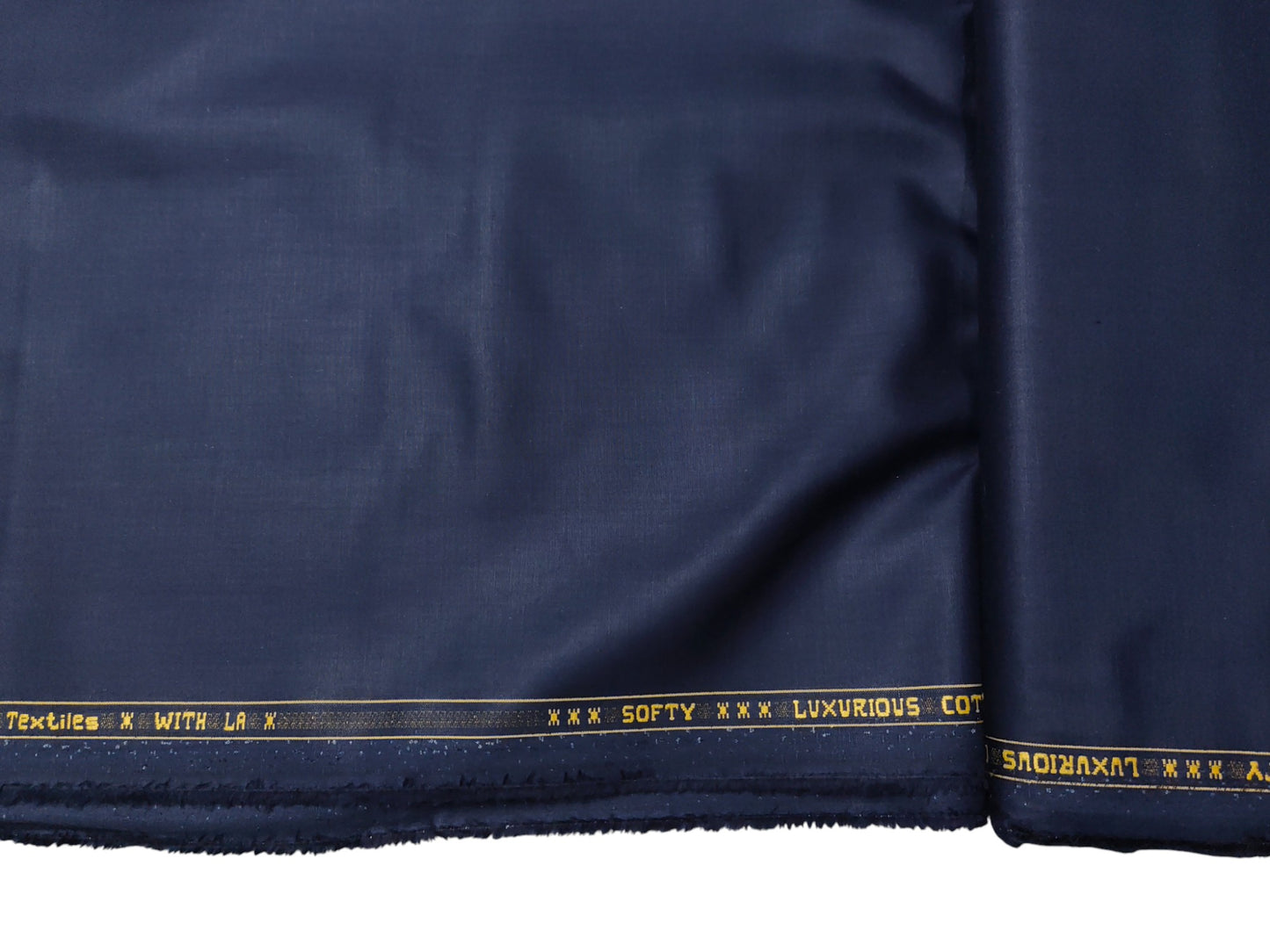 Dickens & Browne 100% Cotton Suiting Fabric (Blue, Plain Weave)