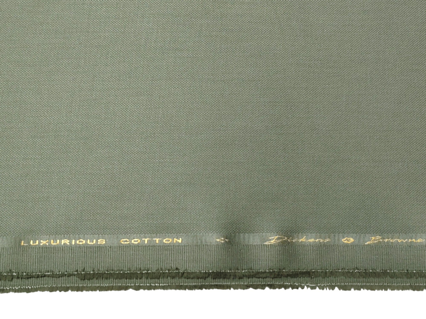 Dickens & Browne 100% Cotton Stretch Suiting Fabric (Pastel Green, Textured)