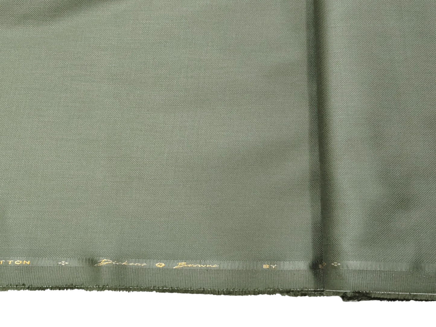 Dickens & Browne 100% Cotton Stretch Suiting Fabric (Pastel Green, Textured)