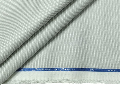 Dickens & Browne 100% Cotton Stretch Suiting Fabric (Soft Grey, Textured)