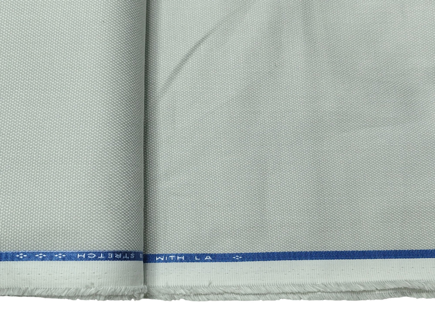 Dickens & Browne 100% Cotton Stretch Suiting Fabric (Soft Grey, Textured)