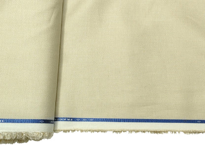 Dickens & Browne 100% Cotton Stretch Suiting Fabric (Beige Cream, Textured)