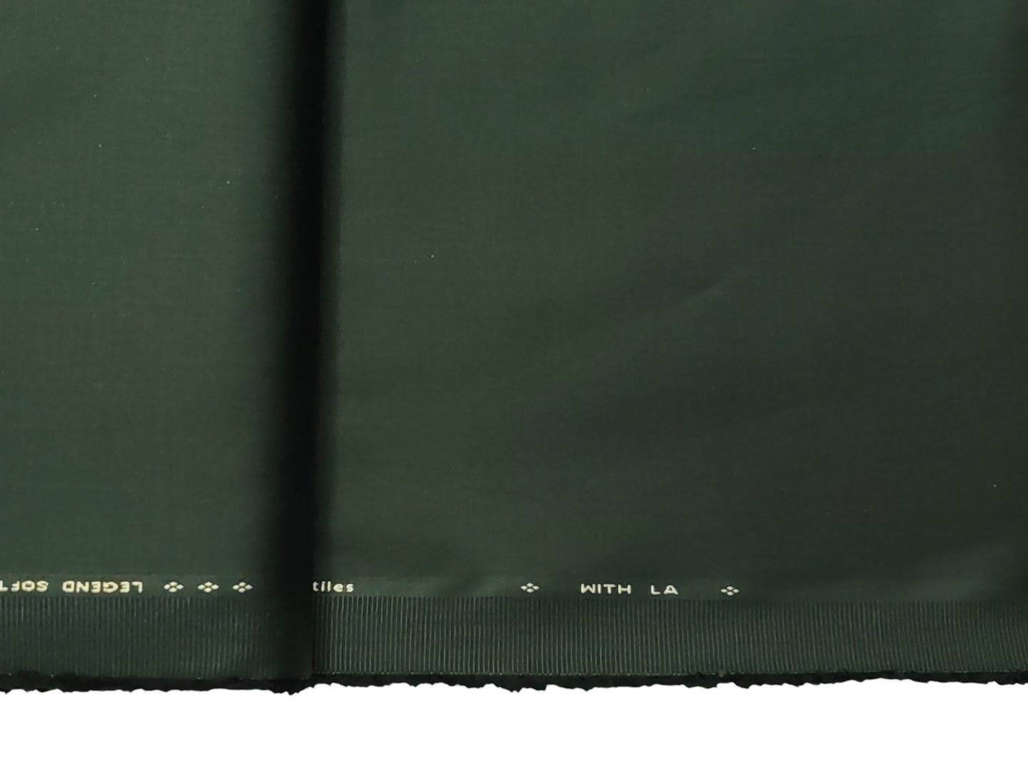 Dickens & Browne 100% Cotton Stretch Suiting Fabric (Bottle Green, Plain Weave)