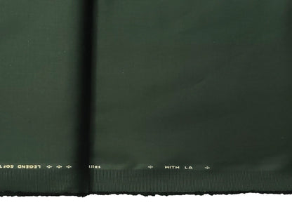 Dickens & Browne 100% Cotton Stretch Suiting Fabric (Bottle Green, Plain Weave)