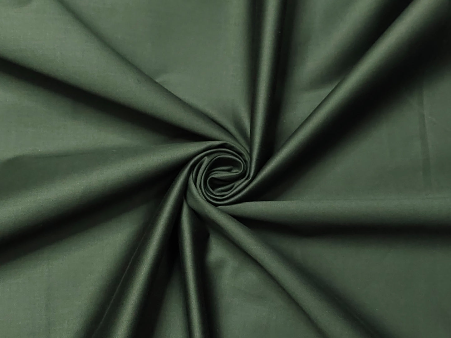 Dickens & Browne 100% Cotton Stretch Suiting Fabric (Bottle Green, Plain Weave)