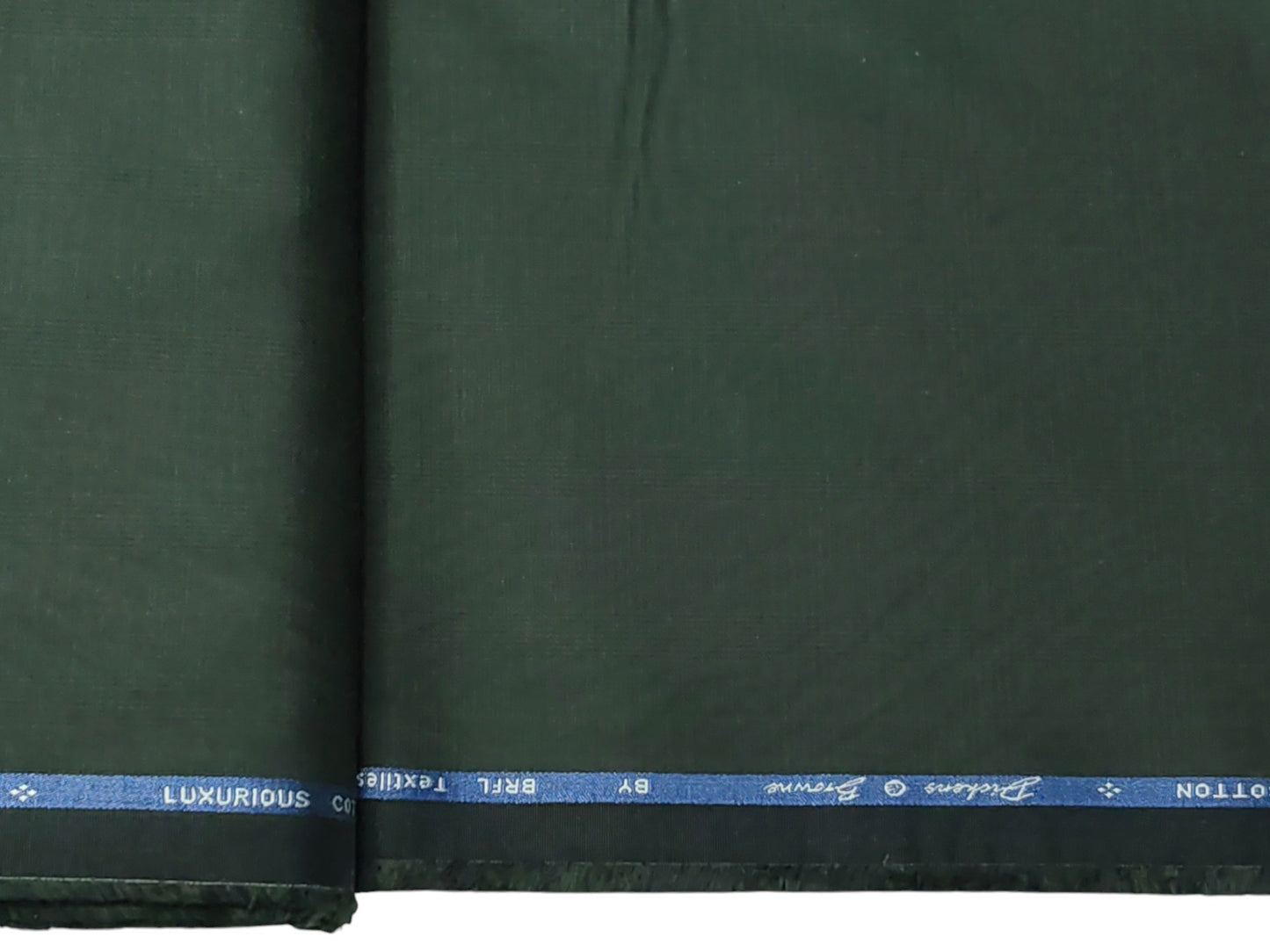 Dickens & Browne 100% Cotton Stretch Suiting Fabric (Bottle Green, Checks)