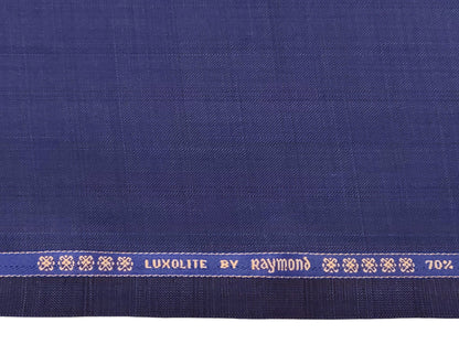 Raymond Luxolite 70% Wool Super 120's Suiting Fabric (Blue, Checks)