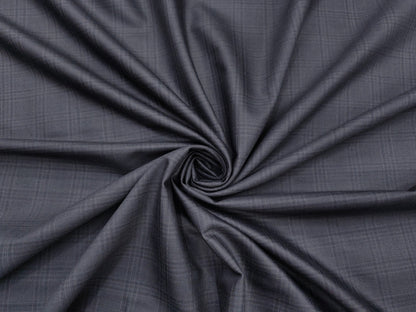 Raymond Primmia Super 100's Suiting Fabric (Gray, Checks)
